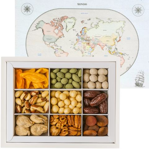 CASSETTA MAPPAMONDO - Selezione Frutta Secca Premium