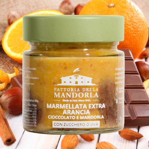 CREMA ARANCIA CIOCCOLATO E MANDORLA 230g