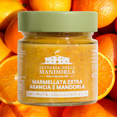 MARMELLATA EXTRA ARANCIA E MANDORLA 230g