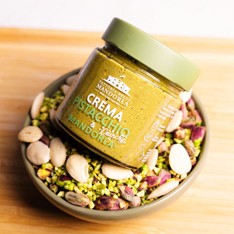 CREMA PISTACCHIO CRUNCHY-MANDORLA E PISTACCHIO 200g