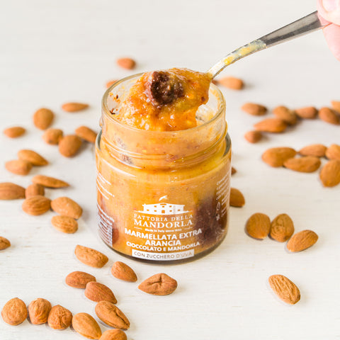 CREMA ARANCIA CIOCCOLATO E MANDORLA 230g