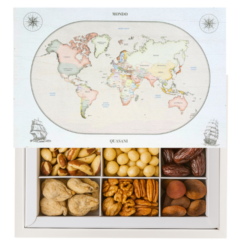 CASSETTA MAPPAMONDO - Selezione Frutta Secca Premium
