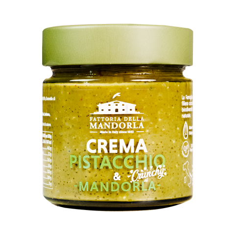 CREMA PISTACCHIO CRUNCHY-MANDORLA E PISTACCHIO 200g