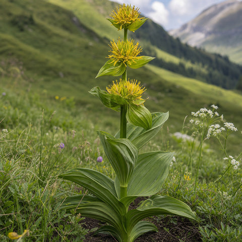 genziana bio 100g — immagine botanica