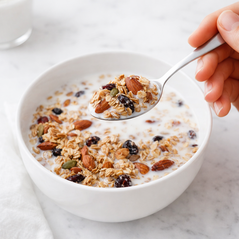 GRANOLA  MANDORLA, SEMI E  MIRTILLI BIO - Busta gr. 400