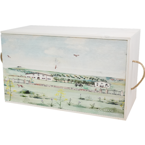 BAULE IN LEGNO ARTIGIANALE REGALO