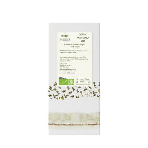 cardo mariano bio 100g — retro etichetta