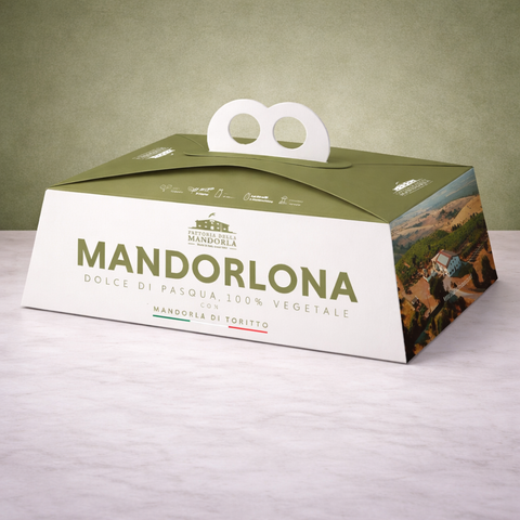 Mandorlona Fondente e Mandorle Tostate 100% Vegatle +Vasetto 200 gr (PREORDINE)