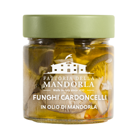 FUNGHI CARDONCELLI  IN OLIO DI MANDORLA 220g