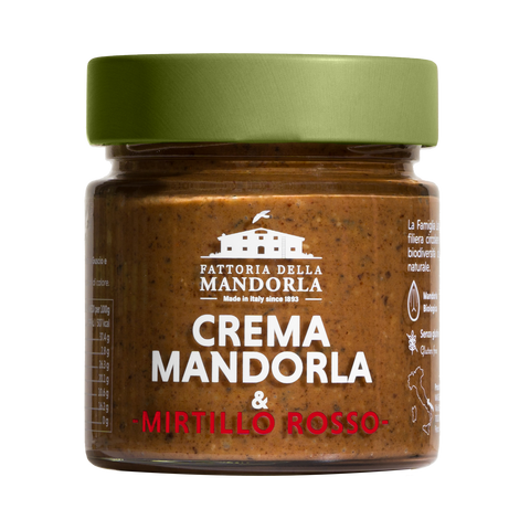 Crema 100% Mandorla e Mirtillo Rosso