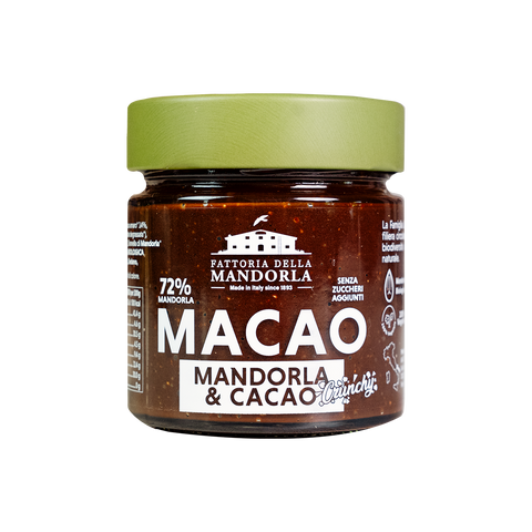 CREMA MACAO CRUNCHY-MANDORLA E CACAO 200g  -GAS