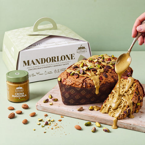 Mandorlone pistacchio con confezione regalo e Crema Mandorla e Pistacchio 200 g