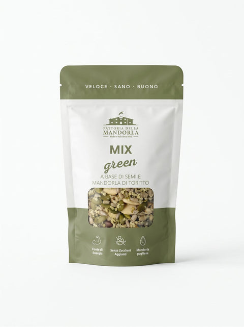 MIX GREEN  MANDORLE E SEMI BIO - Busta gr. 200- GAS