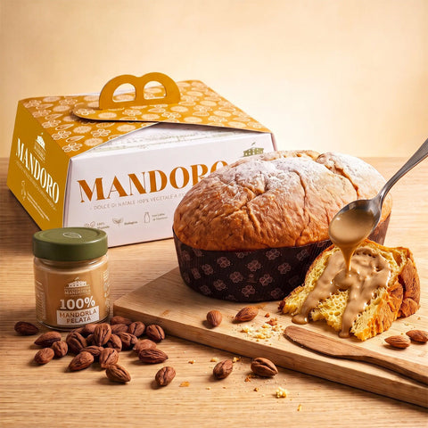 Mandoro Bio con confezione regalo e Crema 100% Mandorla Pelata 200 g