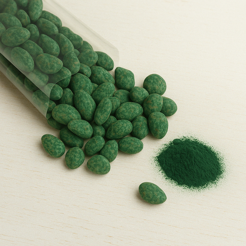 Mandorla Ricoperta- Cioccolato e Spirulina - GAS